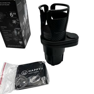 Limitless 2 In 1 Dual Expandable Cup Holder With 360 Degree Rotating Base New‎